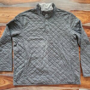 Croft & Barrow Snuggly Soft Quilted Look Long Sleeved Men's XL Pullover Shirt